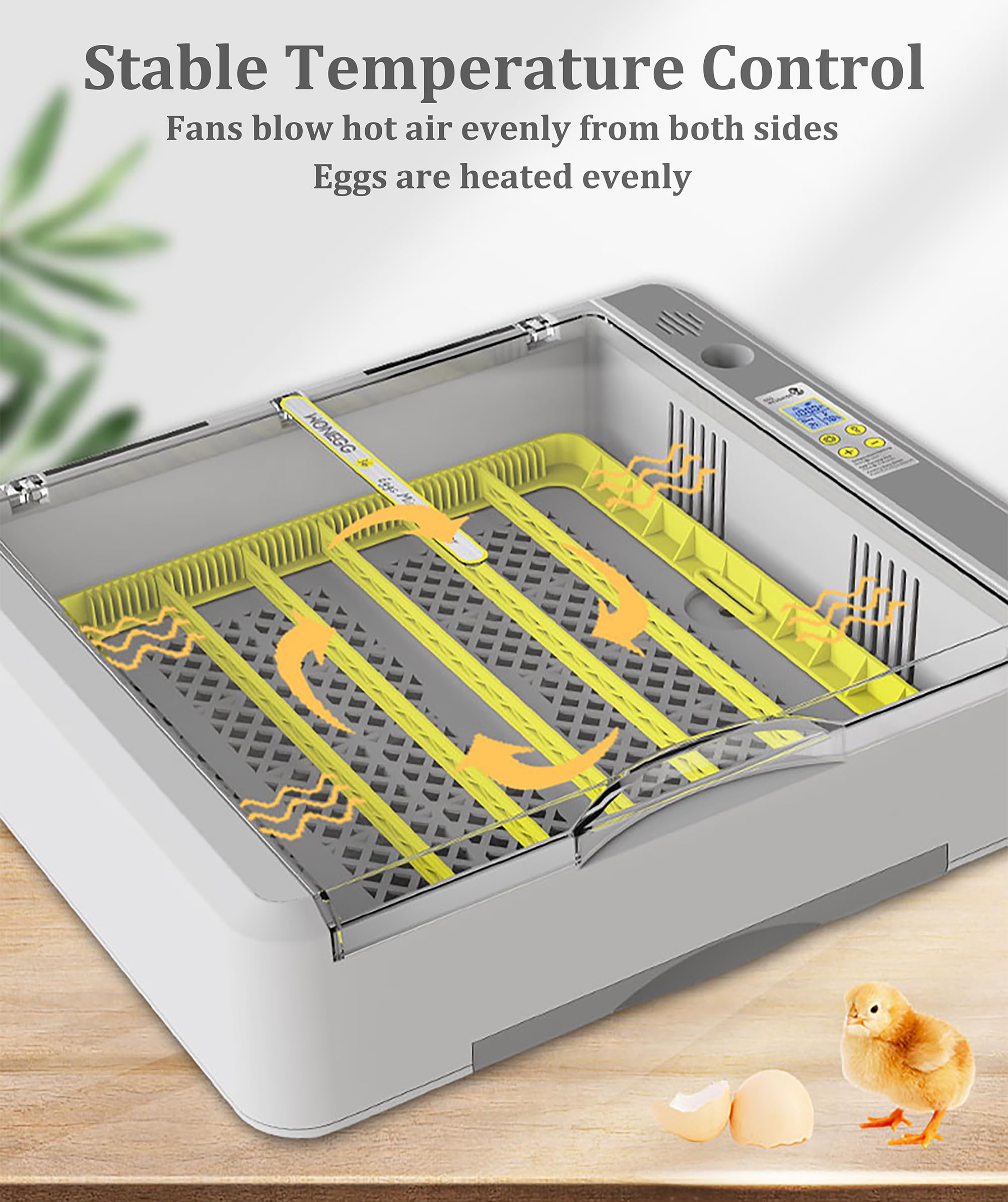 Incubators for Hatching 36 Chicken Eggs - Automatic Egg Turner